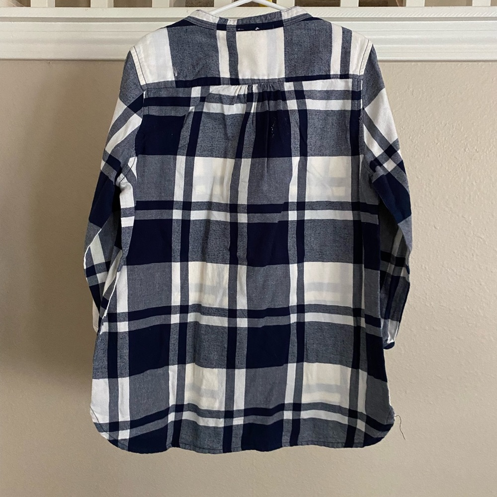 Girls J. Crew Flannel Popover Tunic - Picture 5 of 7